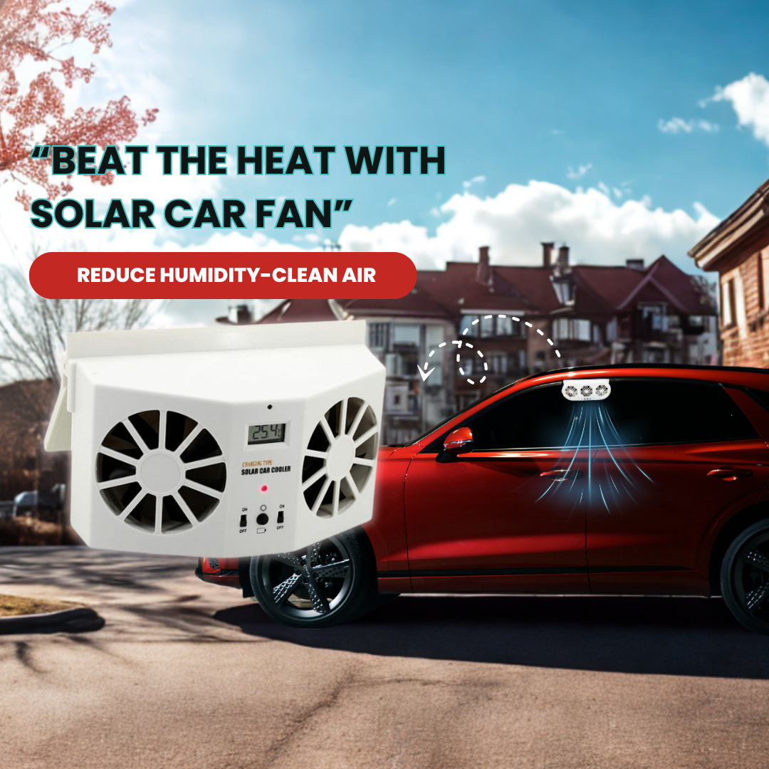 Solar Power Car Fan